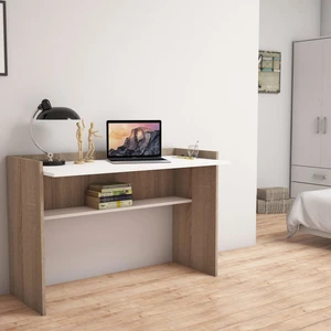 S6020 Nazende Çalışma Masası Ceviz Beyaz