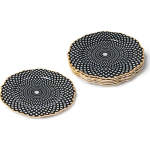 Bone Chına Porselen 8.25 " Altılı Pasta Tabağı Seti