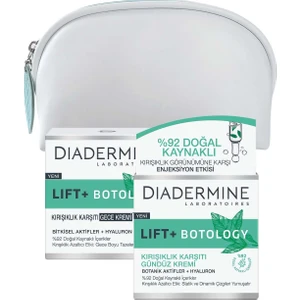 Lift+ Botology Gündüz Kremi + Gece Kremi + Makyaj Çantası