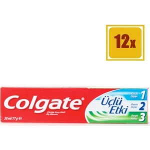Diş Macunu Üçlü Etki 50 ml 12'li Set