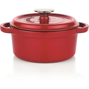 Guss Chef Demir Döküm 20 cm Derin Tencere Kırmızı