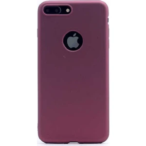 Tekno Grup Apple iPhone SE 2020 Kılıf Mat Premium Silikon Kılıf Bordo