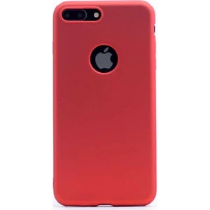Tekno Grup Apple iPhone SE 2020 Kılıf Mat Premium Silikon Kılıf + Nano Ekran Koruyucu Kırmızı