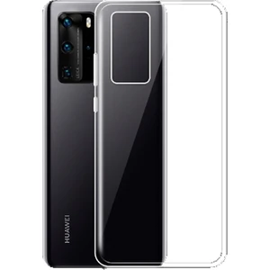 Tekno Grup Huawei P40 Kılıf Darbe Emici Süper Silikon Kılıf Şeffaf