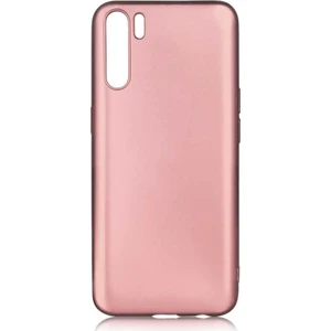 Tekno Grup Oppo Reno 3 Kılıf Mat Premium Silikon Kılıf + Cam Ekran Koruyucu Rose