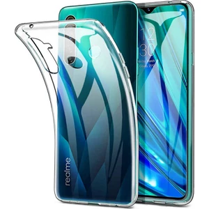 Tekno Grup Realme 6i Kılıf Darbe Emici Süper Silikon Kılıf + Nano Ekran Koruyucu Şeffaf