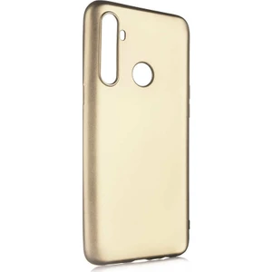 Tekno Grup Realme 6i Kılıf Mat Premium Silikon Kılıf + Nano Ekran Koruyucu Gold