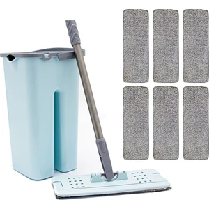 +6 Yedek Mop ve Zambak Tablet Mop Seti Temizlik Seti