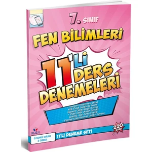 Koza Yayın Dağıtım 7. Sınıf Fen Bilimleri 11'li Deneme Seti