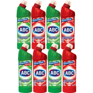 Abc Çamaşır Suyu 4 Adet Dağ Ferahlığı 810 gr + 4 Adet Hijyen Aşkı 810 gr