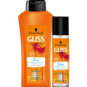 Schwarzkopf Glıss Sun Protect Şampuan 500 ml + Glıss Sun Protect Sıvı Saç Kremi 200 ml
