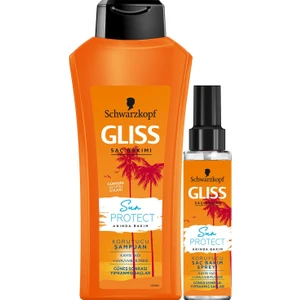 Schwarzkopf Glıss Sun Protect Şampuan 525 ml + Glıss Sun Protect Koruyucu Saç Bakım Spreyi 100 ml