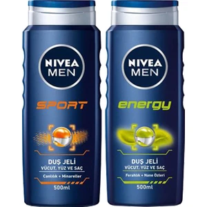 Sport Duş Jeli 500 ml + Energy Duş Jeli 500 ml