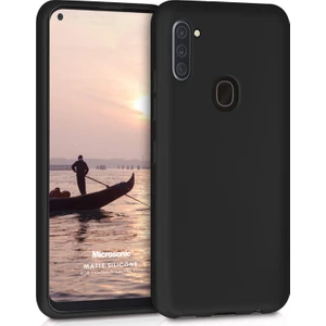 Matte Silicone Samsung Galaxy A11 Kılıf Siyah