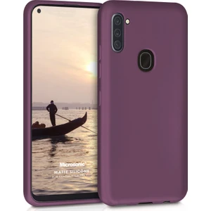 Matte Silicone Samsung Galaxy A11 Kılıf Mor