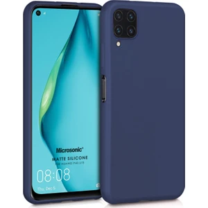 Matte Silicone Huawei P40 Lite Kılıf Lacivert