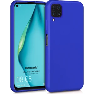Matte Silicone Huawei P40 Lite Kılıf Mavi