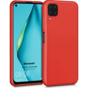 Matte Silicone Huawei P40 Lite Kılıf Kırmızı