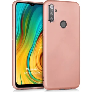 Matte Silicone Realme C3 Kılıf Rose Gold