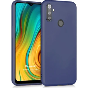 Matte Silicone Realme C3 Kılıf Lacivert