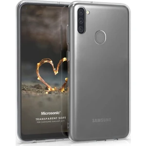 Samsung Galaxy A11 Kılıf Transparent Soft Beyaz
