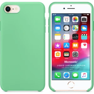 Apple iPhone Se 2020 Kılıf Liquid Lansman Silikon Açık Nane