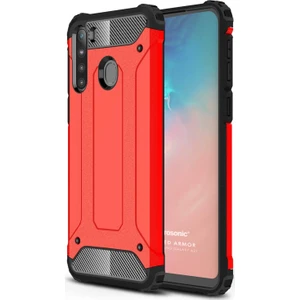 Samsung Galaxy A21 Kılıf Rugged Armor Kırmızı