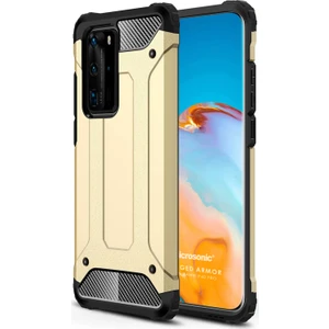 Huawei P40 Pro Kılıf Rugged Armor Gold