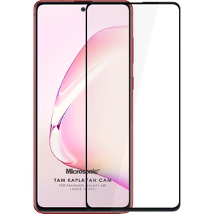 Samsung Galaxy Note 10 Lite Tam Kaplayan Temperli Cam Ekran Koruyucu Siyah
