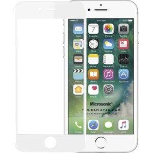 Apple iPhone Se 2020 Tam Kaplayan Temperli Cam Ekran Koruyucu Beyaz