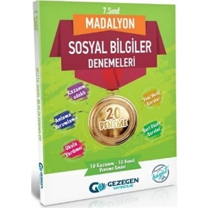 Gezegen Yayıncılık 7.Sınıf Madalyon Sosyal Bilgiler Denemeleri 20 Deneme