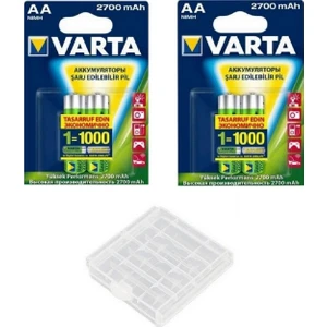 2700 Mah Aa Şarjlı Pil 4'lü