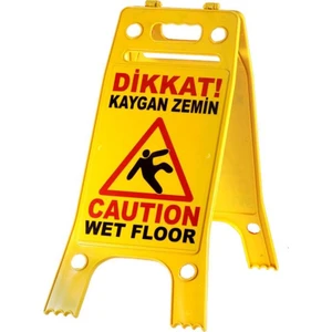 Kaygan Zemin Levhası Dikkat Uyarı Levhası Solmaz Baskı
