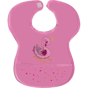 Sevi Bebe Cırtlı Muşamba Önlük - Kuğu Desen