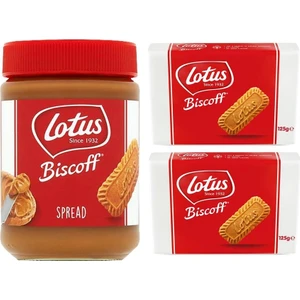 Biscoff Sürülebilir Bisküvi Ezmesi 400 gr - 2'li Karamelize Bisküvi 125 gr