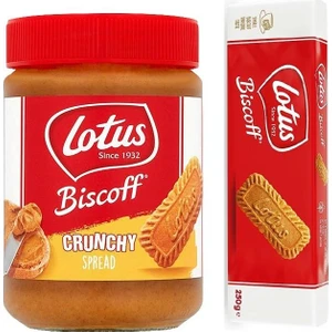 Biscoff Crunchy Sürülebilir Bisküvi Ezmesi 380 gr - Karamelize Bisküvi 250 gr