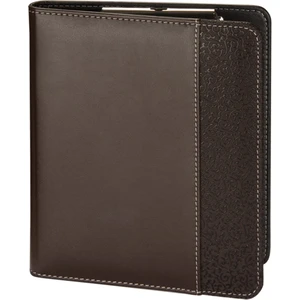 A5 KÜÇÜK BOY Suni Deri Hilton Garni Sekreter Blok Tablası Hesap Makinalı A5 EVRAKLAR İÇİN UYGUNDUR Kahverengi