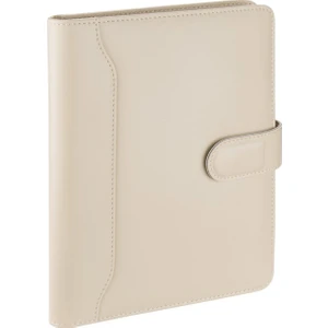 Diplomat Dilli Mıknatıs Kapak Organizer Çizgili Defterli 17 x 24 cm Bej