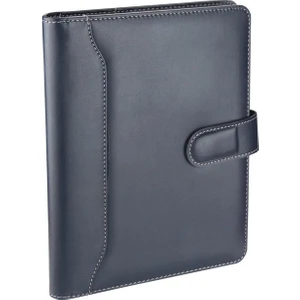Diplomat Dilli Mıknatıs Kapak Organizer Çizgili Defterli 17 x 24 cm Lacivert