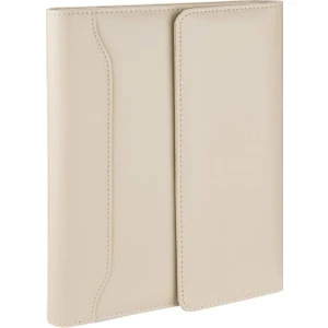 Diplomat Mıknatıs Kapak Organizer Kareli Defterli 17 x 24 cm Bej