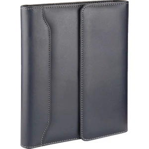 Diplomat Mıknatıs Kapak Organizer Kareli Defterli 17 x 24 cm Lacivert