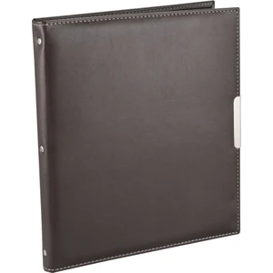 Suni Deri 8 Sıralı 384 Kart Kapasiteli Kartvizitlik 23,5 x 26,5 cm Kahve