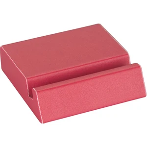 Suni Deri Masa Üstü Mdf Telefon Tutucu ve Kartvizitlik Fuşya