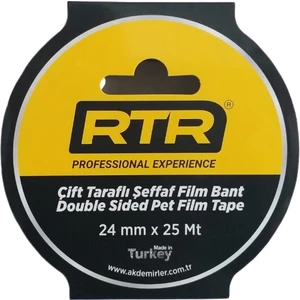 Çift Taraflı Bant Şeffaf 24 mm  x 25 Metre