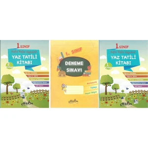 Hakim Yayınları 1.Sınıf Yaz Tatil Kitabı - 3 Kitap
