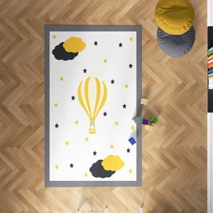 Mekta Home Sarı Renkli Antialerjik Bebek Odası Halısı MKTH-019