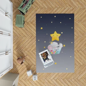 Mekta Home  Yıldız Desenli Antialerjik Çocuk ve Bebek Odası Modern Halı MKTH-027