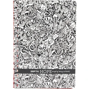 gıpta Defter A6 Hope Spr. Karton 80 Yaprak Çizgili 1199 Karışık Desenler