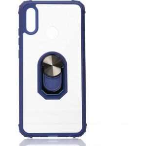 Tekno Grup Huawei P Smart 2019 Kılıf Ultra Korumalı Yüzüklü Standlı Mola Kapak Lacivert