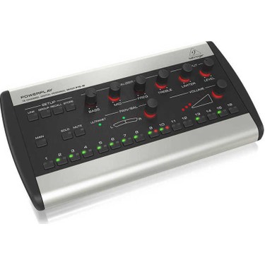 Behringer P16-M キューボックス　本箱、付属品あり Behringer P16-M 16-Kanal Kişisel In-Ear Monitör Gümüş Renkli Fiyatı